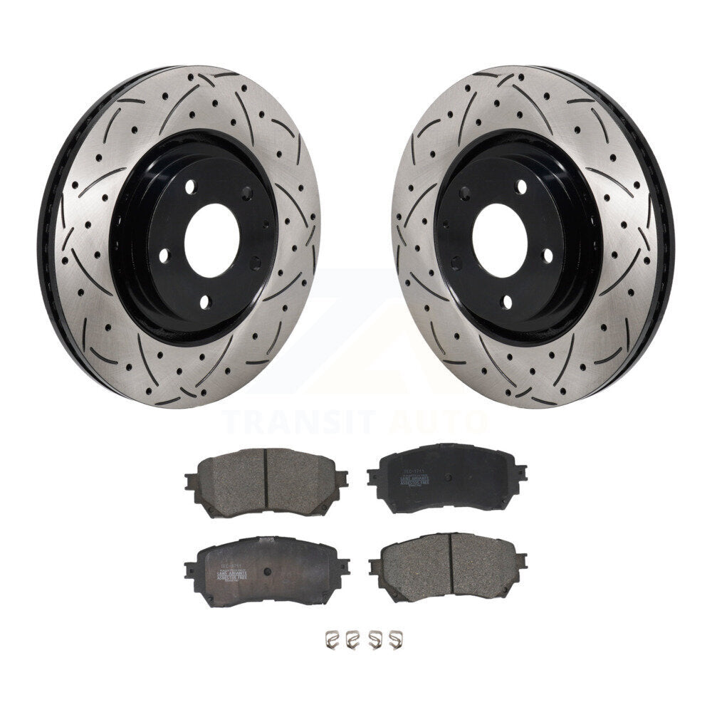 Kit de plaquettes en céramique pour rotors de frein à disque, fente de perçage avant, pour Mazda 6 Turbocharge 2021
