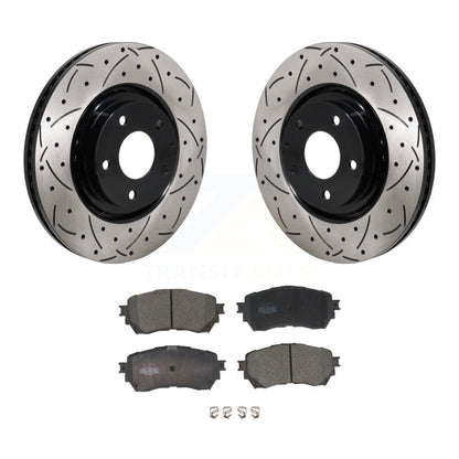 Kit de plaquettes en céramique pour rotors de frein à disque, fente de perçage avant, pour Mazda 6 Turbocharge 2021