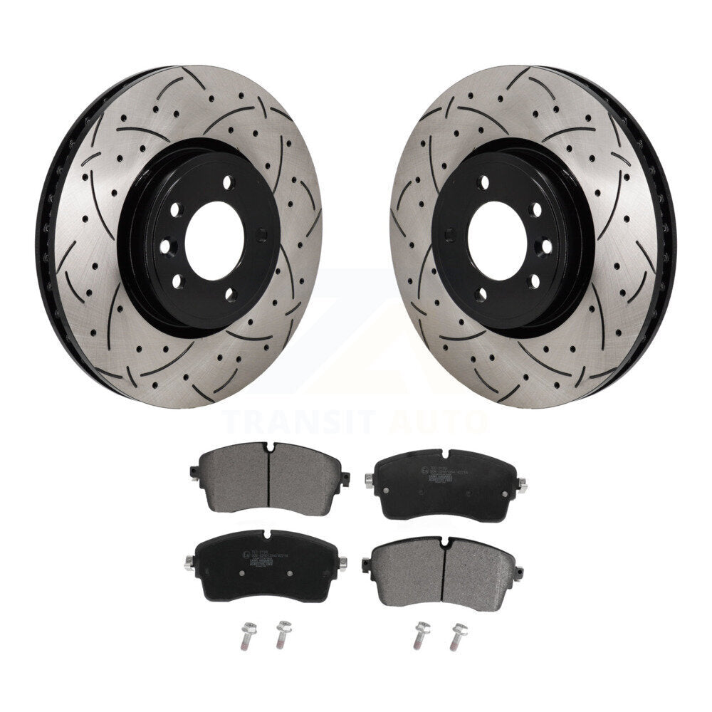 Kit de plaquettes en céramique pour Rotor de frein à disque, fente de perçage avant, pour Land Rover Discovery Rang