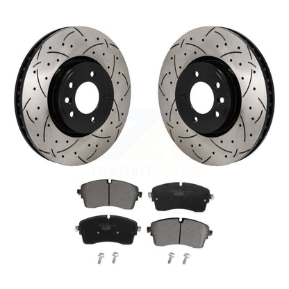 Kit de plaquettes en céramique pour Rotor de frein à disque, fente de perçage avant, pour Land Rover Discovery Rang