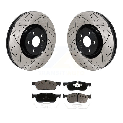 Kit de plaquettes en céramique pour Rotor de frein à disque, fente de perçage avant, pour Land Rover Discovery Spor