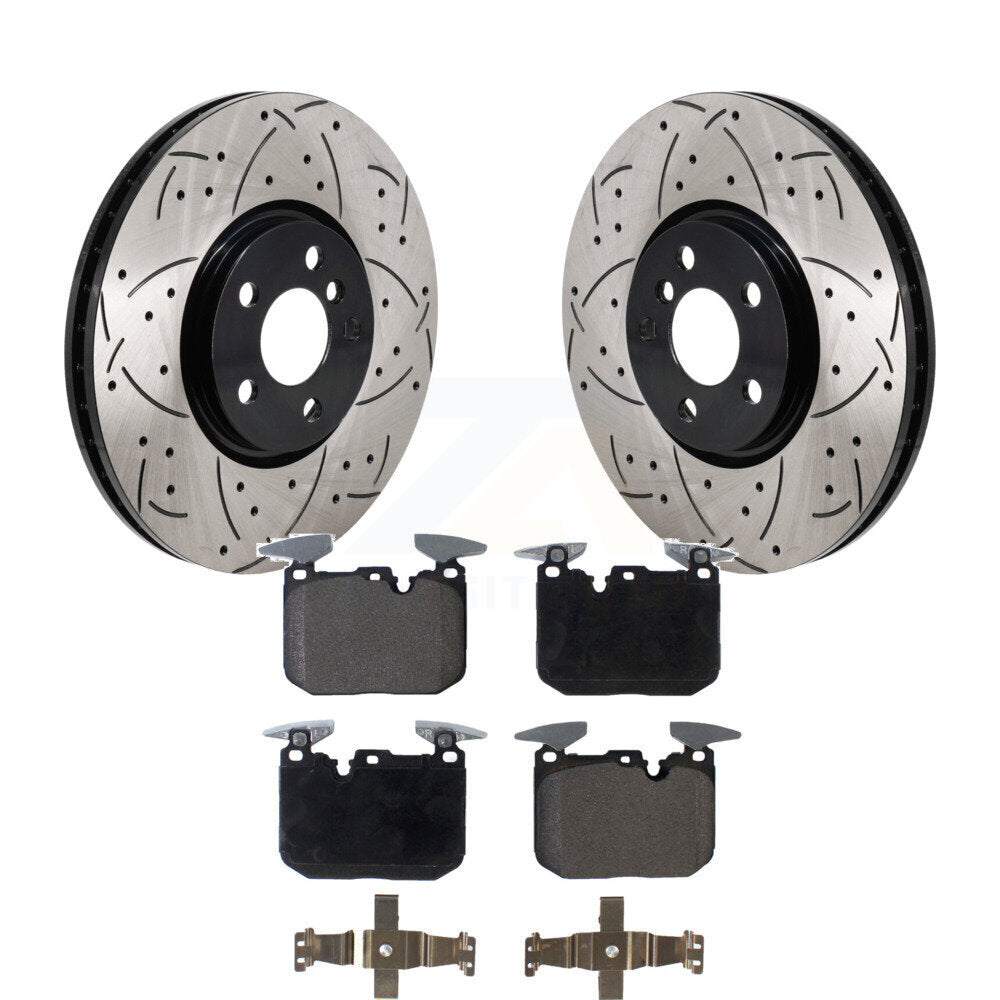 Kit de plaquettes en céramique pour Rotor de frein à fente avant percée, pour Mini Cooper John Works