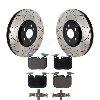 Kit de plaquettes en céramique pour Rotor de frein à fente avant percée, pour Mini Cooper John Works