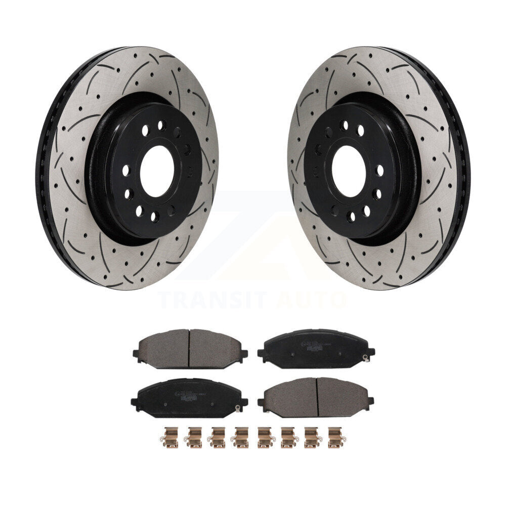 Kit de plaquettes en céramique pour Rotors de frein à fente avant, pour Ram 1500 Jeep Wagoneer Grand