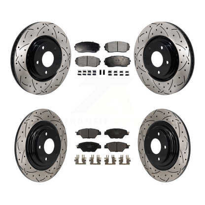Kit de plaquettes en céramique pour Rotors de frein à disque, fente de perçage avant et arrière, pour Mazda CX-2016 – 2023