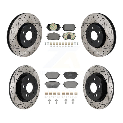 Kit de plaquettes en céramique pour rotors de frein avant et arrière, pour Mercedes-Benz A220 CLA25