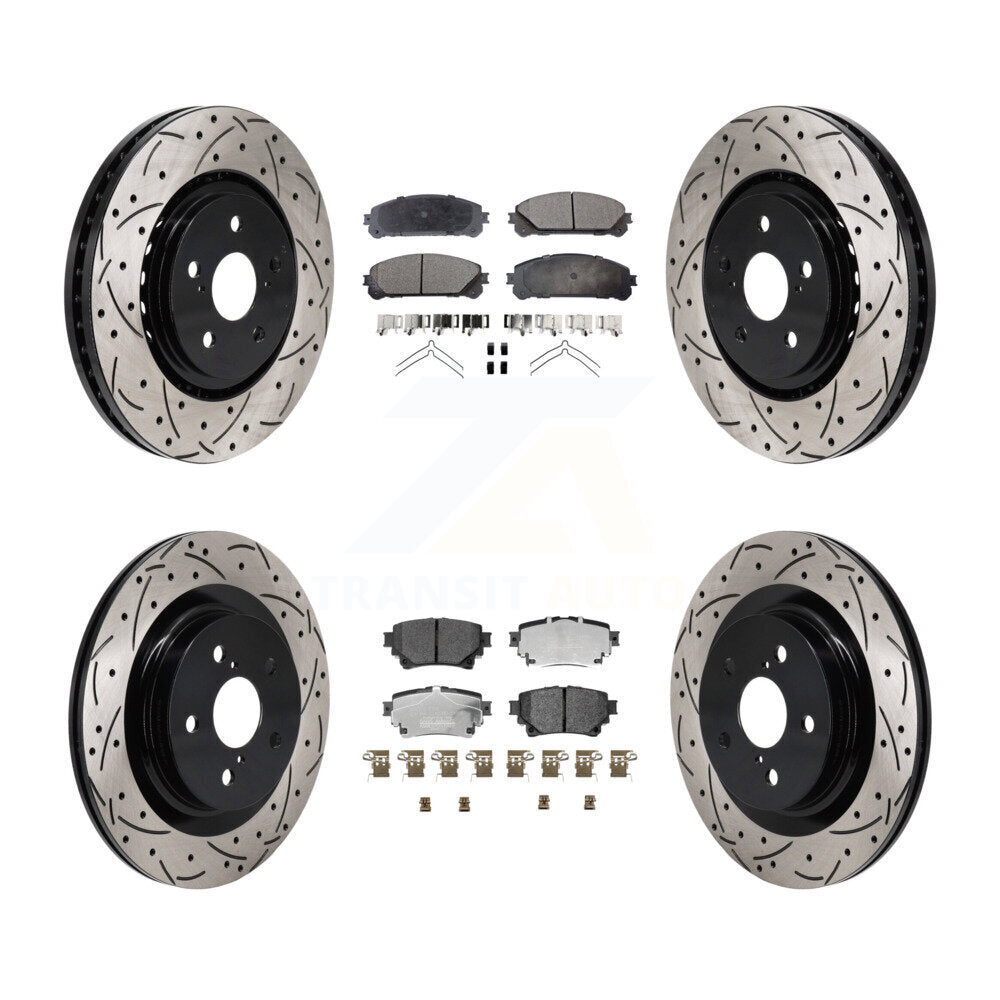 Kit de plaquettes en céramique pour Rotor de frein, fente avant et arrière, pour Toyota Sienna RAV4 Prim