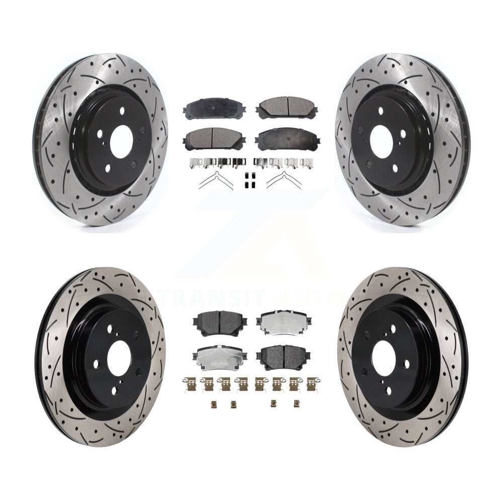 Kit de plaquettes en céramique pour Rotor de frein, fente avant et arrière percée, pour Lexus NX350h NX350 NX25
