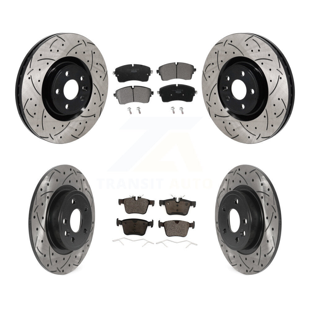 Kit de plaquettes en céramique pour Rotors de frein à disque, fente de perçage avant et arrière, pour Jaguar e-pac