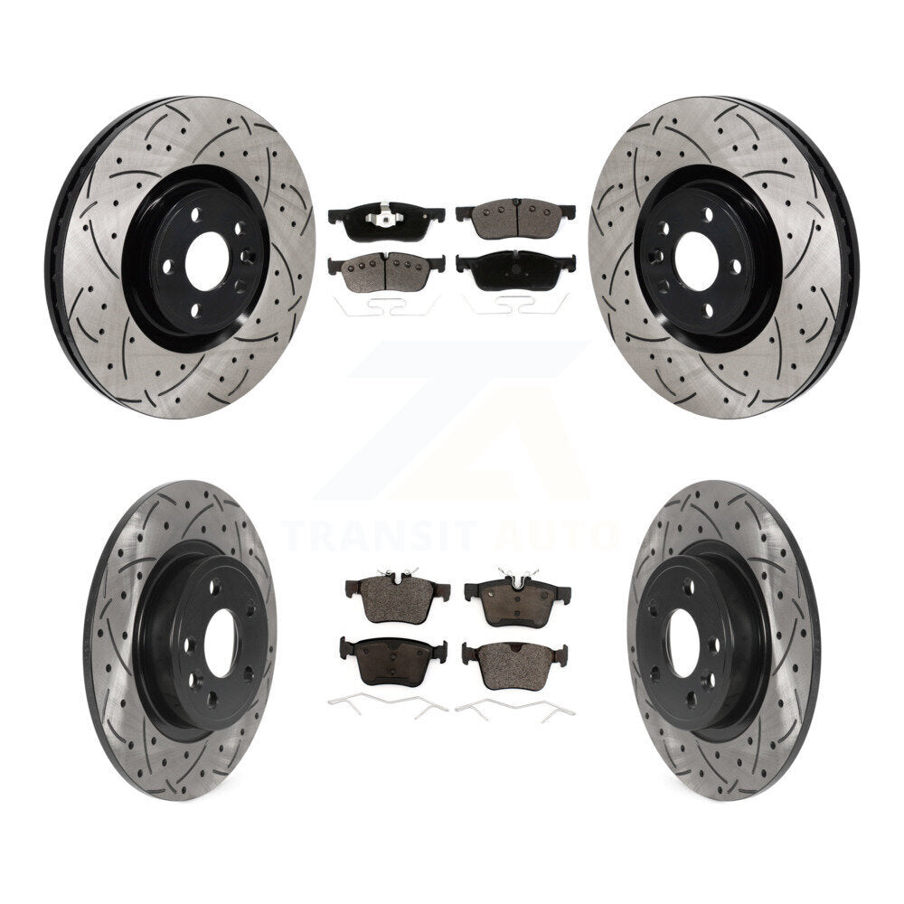 Kit de plaquettes en céramique pour Rotor de frein, fente de perçage avant et arrière, pour Land Rover Discovery Spor