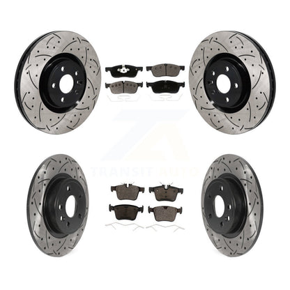 Kit de plaquettes en céramique pour Rotor de frein, fente de perçage avant et arrière, pour Land Rover Discovery Spor