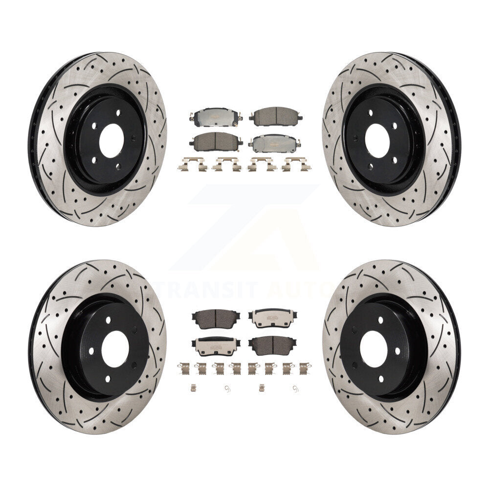 Kit de plaquettes en céramique pour Rotors de frein avant et arrière, pour Mitsubishi Outlander QX6
