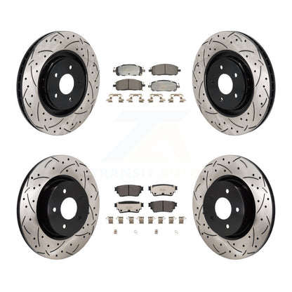 Kit de plaquettes en céramique pour Rotors de frein avant et arrière, pour Mitsubishi Outlander QX6