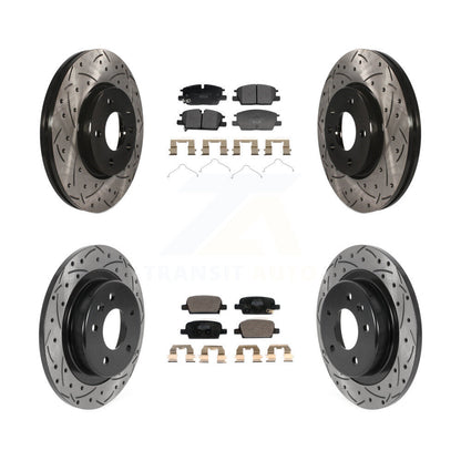 Kit de plaquettes en céramique pour Rotor de frein à disque, fente de perçage pour manteau avant et arrière, pour Chevrolet Malib