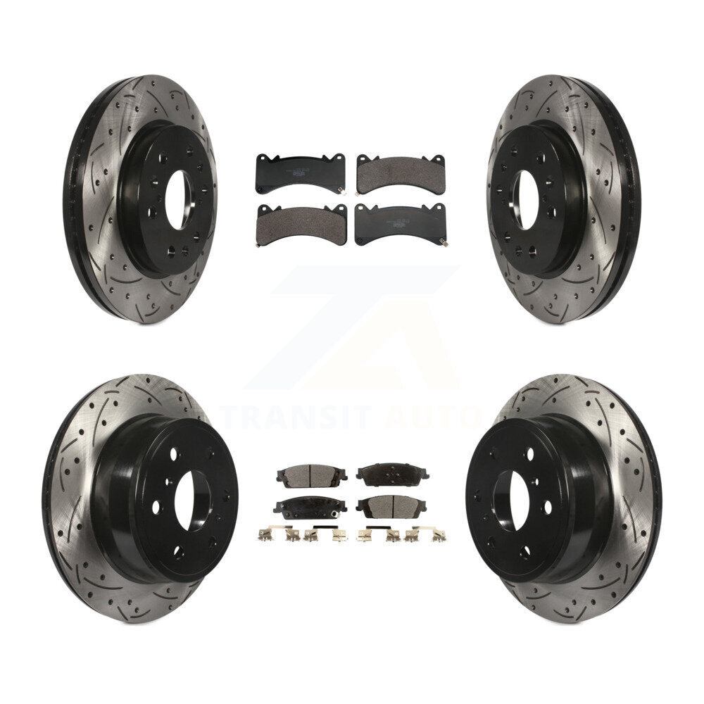 Kit de plaquettes en céramique pour Rotors de frein avant et arrière, pour GMC Sierra 1500 Chevrole