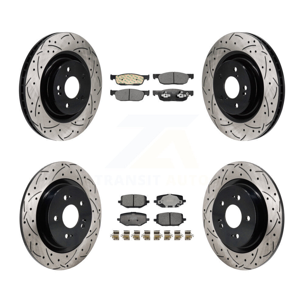 Kit de plaquettes en céramique pour Rotor de frein à fente avant et arrière, pour Acura MDX 2022 2023 3.5