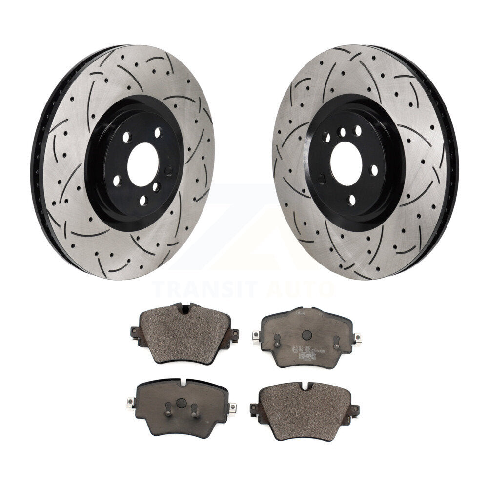 Kit de plaquettes en céramique pour Rotor de frein à disque, fente de forage à revêtement avant, pour BMW 228i Gran Coupé