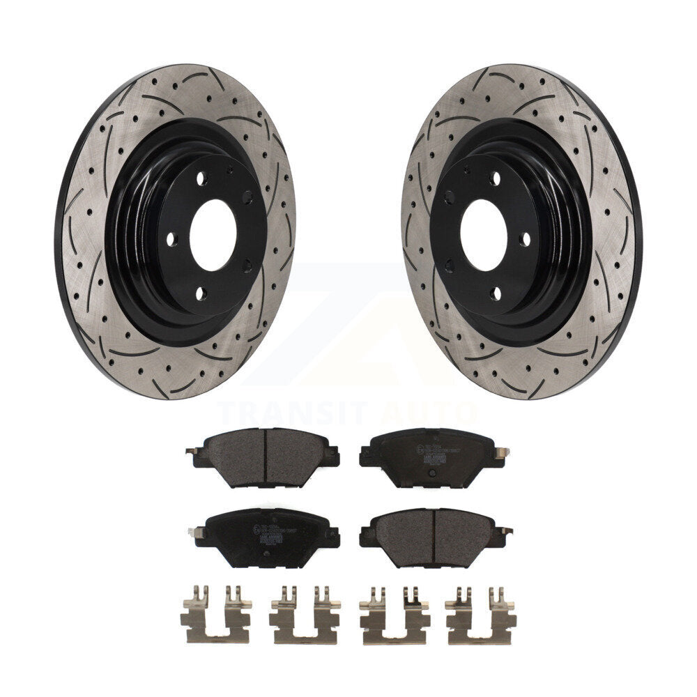 Kit de plaquettes en céramique pour Rotor de frein à disque, fente de perçage arrière, pour Mazda CX-2016 – 2023