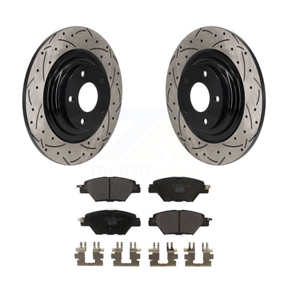 Kit de plaquettes en céramique pour Rotor de frein à disque, fente de perçage arrière, pour Mazda CX-2016 – 2023
