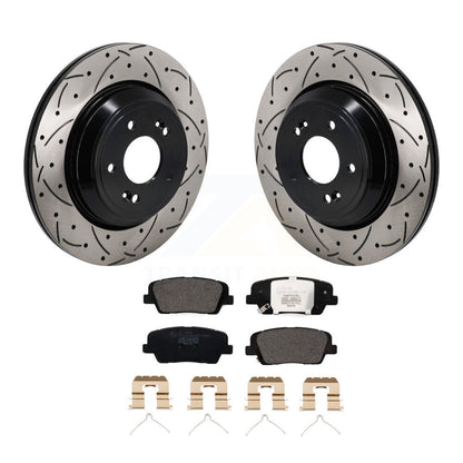 Kit de plaquettes en céramique pour Rotor de frein à disque, fente de perçage arrière, pour Genesis G70 Kia Stinger G8