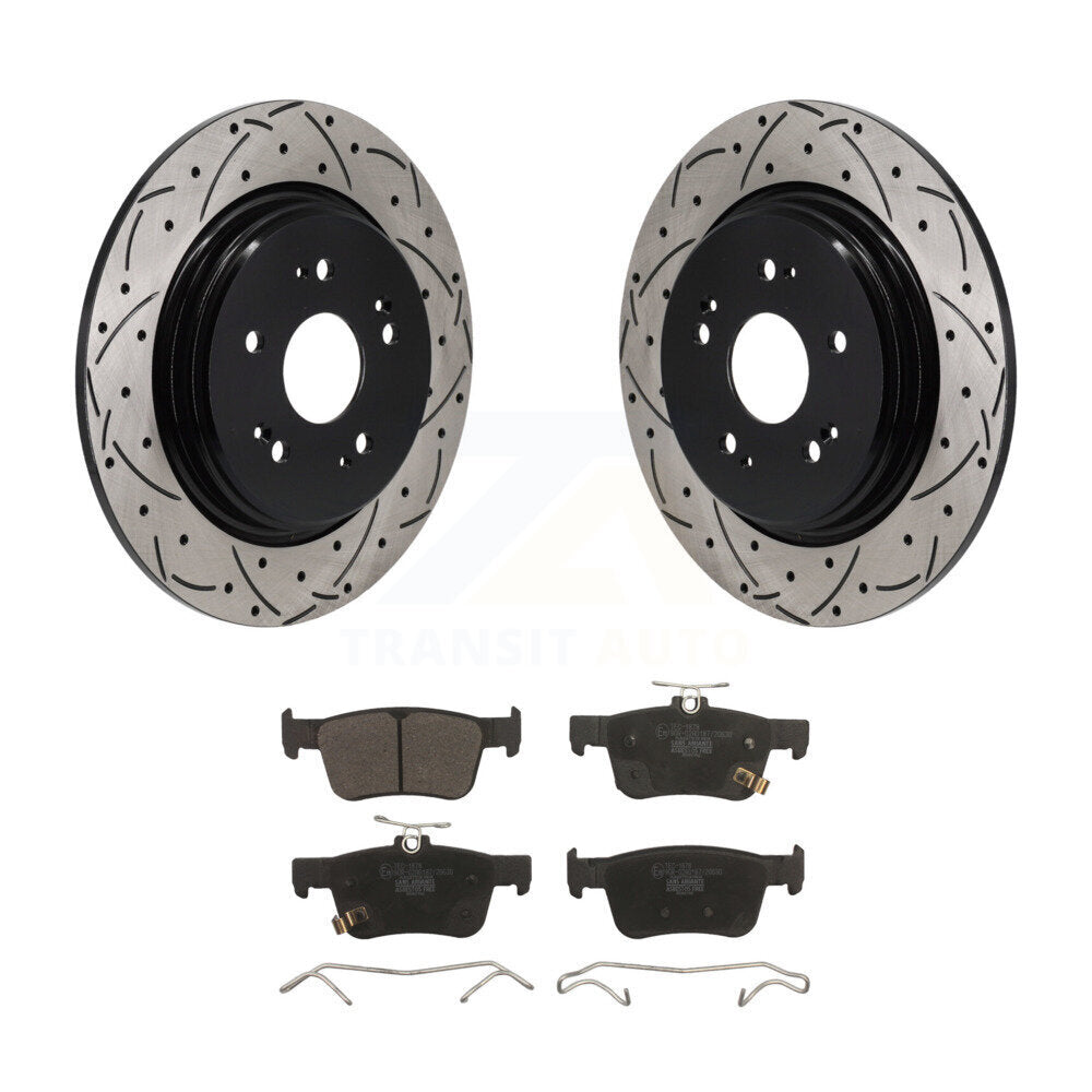 Kit de plaquettes en céramique pour rotors de frein à disque, fente de perçage arrière, pour Acura RD 2019 – 2021