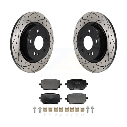 Kit de plaquettes en céramique de Rotor de frein à disque à fente percée à revêtement arrière pour Mercedes-Benz A22