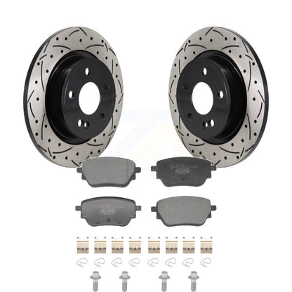 Kit de plaquettes en céramique pour Rotor de frein à disque, fente arrière percée, pour Mercedes-Benz A220 CLA25