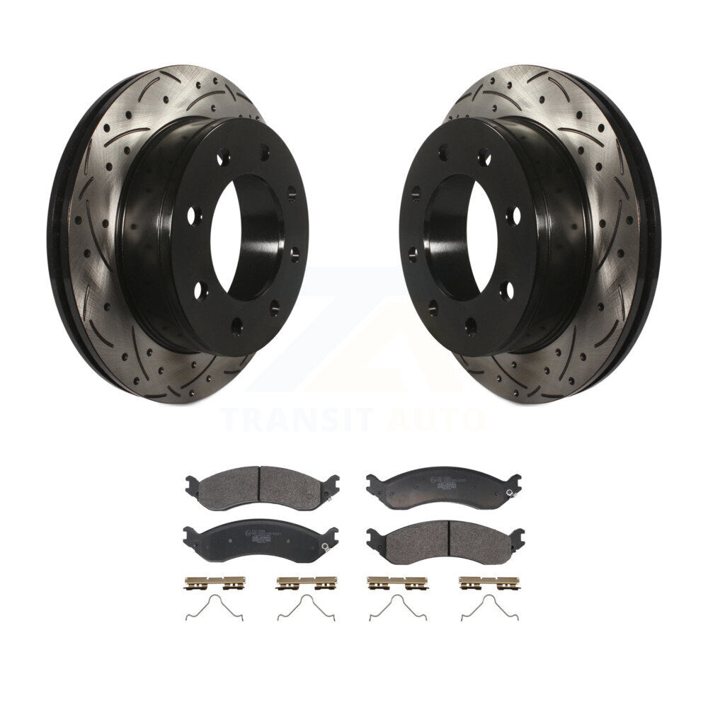 Kit de plaquettes en céramique pour Rotor de frein à fente arrière, pour GMC Chevrolet Savana 2500 350