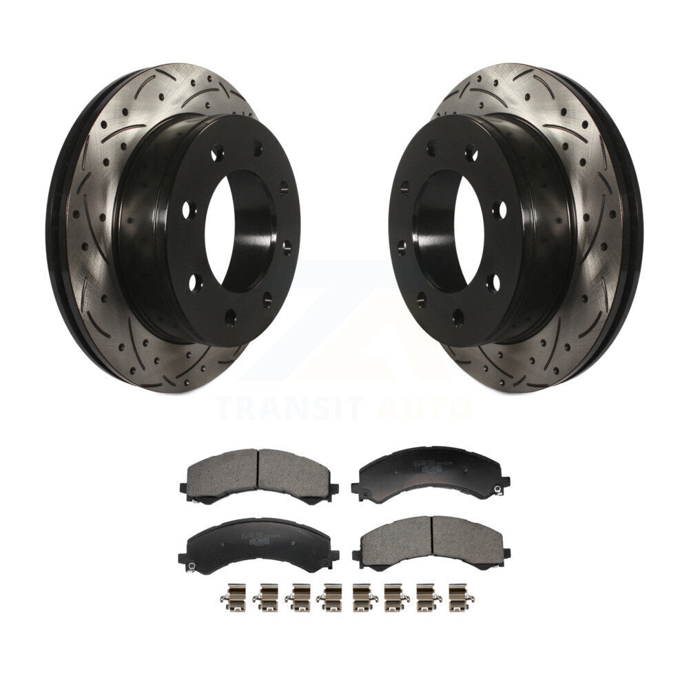 Kit de plaquettes en céramique pour Rotor de frein à disque, fente arrière percée, pour GMC Savana 2500 Chevrole