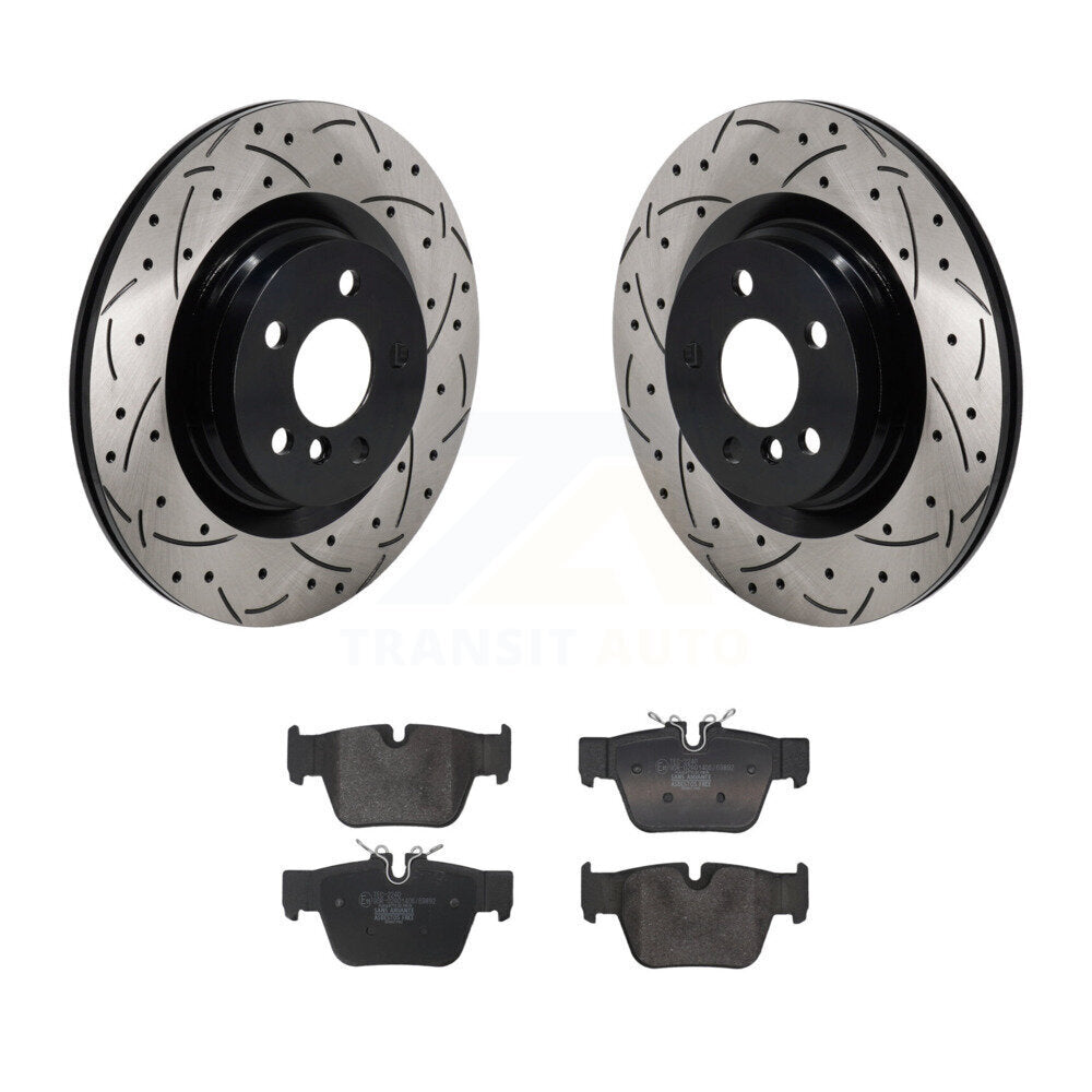 Kit de plaquettes de frein en céramique, Rotors de frein à fente arrière percés pour Mini Cooper Countryman BMW X