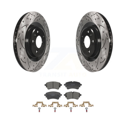 Kit de plaquettes en céramique pour Rotors de frein à fente de forage arrière, pour Audi Q5 Sportback A5 A4 Quattr
