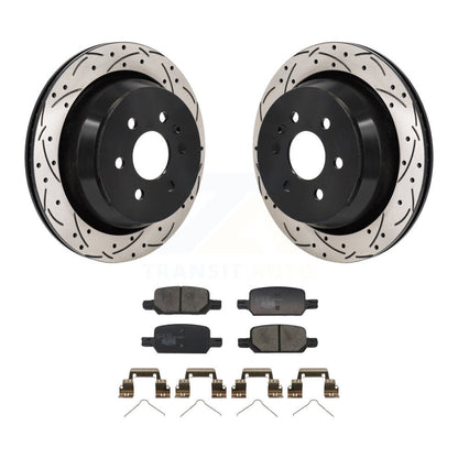 Kit de plaquettes de frein en céramique, Rotors de frein à fente arrière percés pour Chevrolet Colorado GMC Canyo