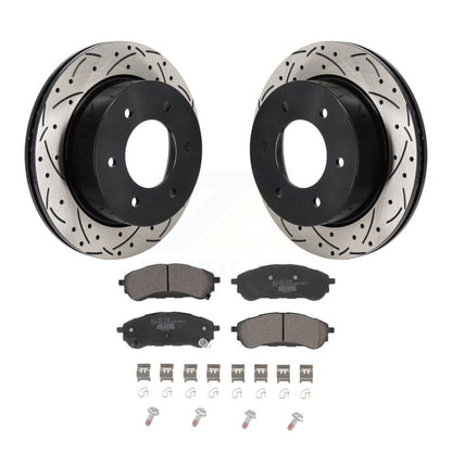 Kit de plaquettes en céramique pour rotors de frein à disque, fente de perçage arrière, pour gamme Ford 2019 – 2023