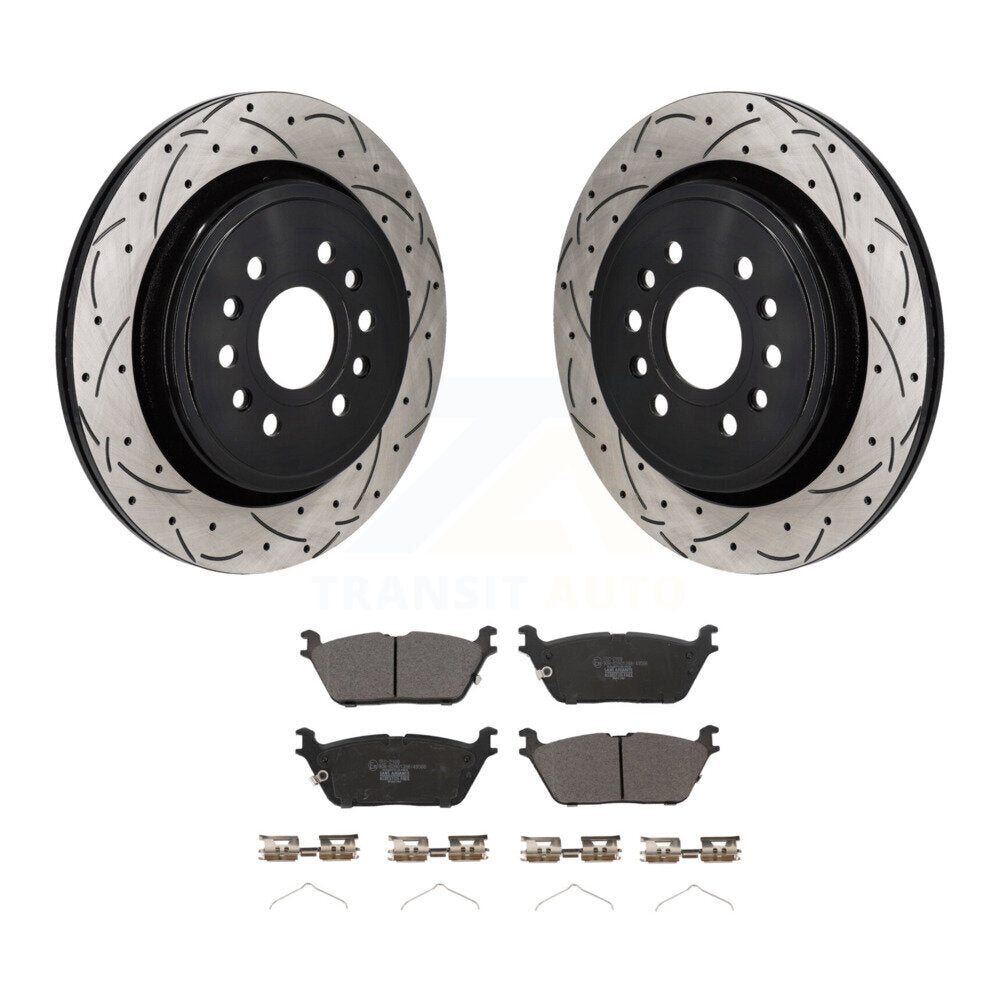 Kit de plaquettes en céramique pour Rotor de frein à fente arrière, pour Ram 1500 Jeep Wagoneer Grand