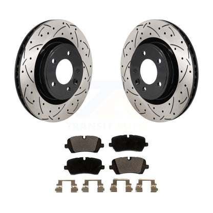 Kit de plaquettes en céramique pour Rotors de frein à disque, fente de perçage arrière, pour Land Rover Discovery Rang