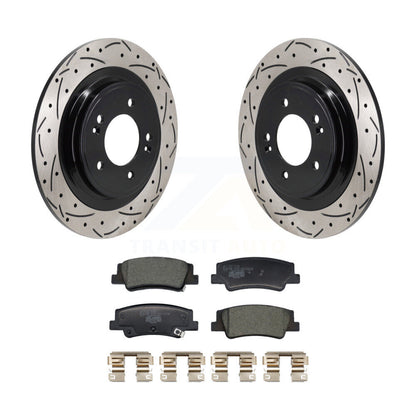 Kit de plaquettes en céramique pour Rotor de frein à disque, fente de perçage arrière, pour Hyundai Tucson Kia Sportag