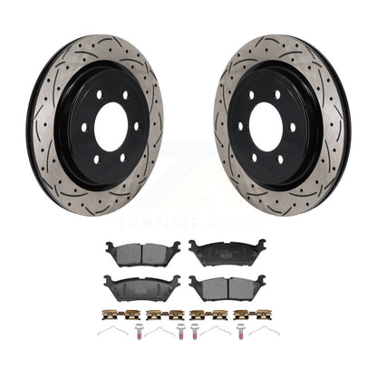 Kit de plaquettes en céramique pour rotors de frein à fente arrière, pour Ford F-150 Lightning Expeditio