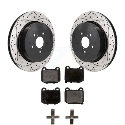 Kit de plaquettes en céramique pour Rotor de frein à disque, fente de perçage arrière, pour Subaru BRZ Toyota 8