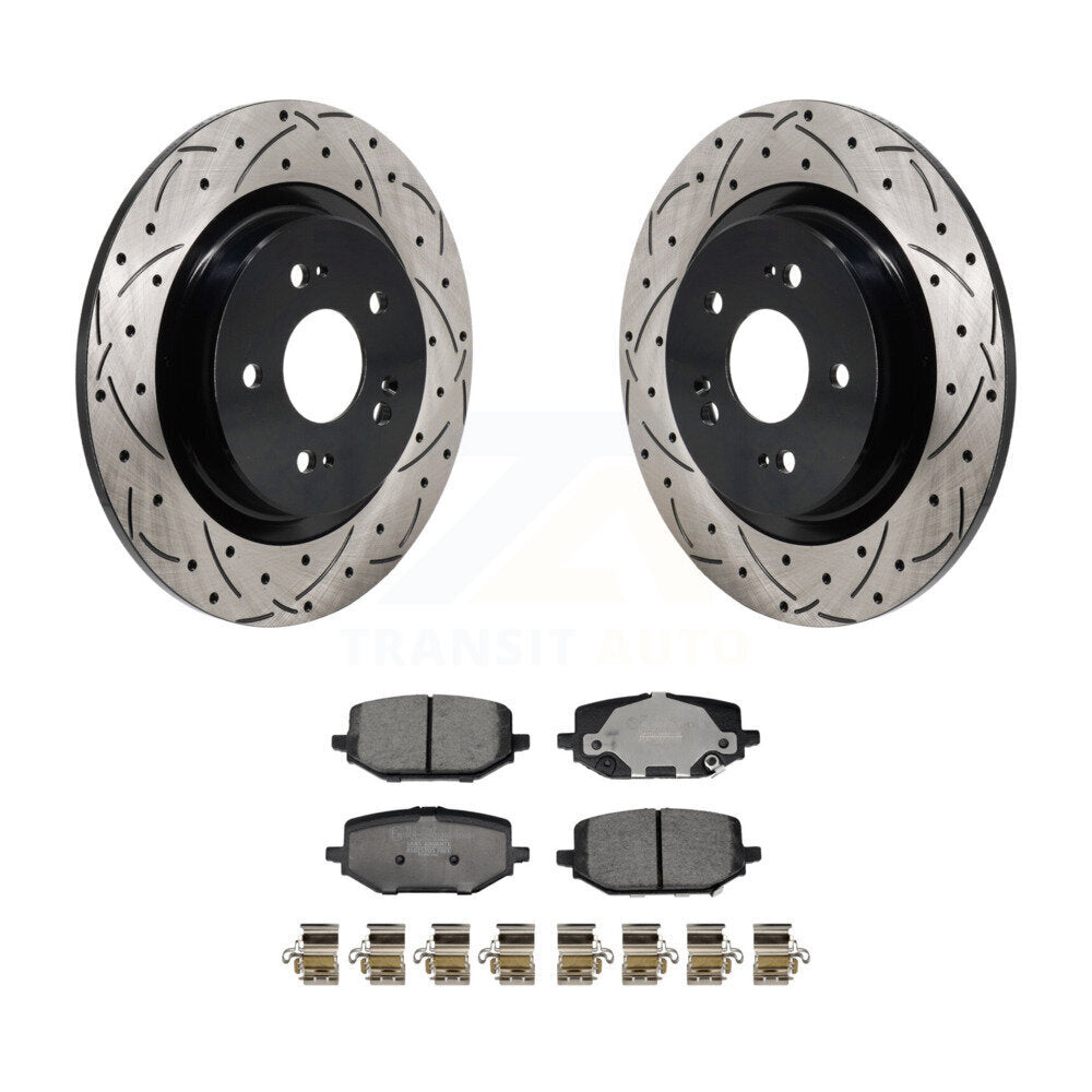 Kit de plaquettes en céramique pour rotors de frein à disque, fente de perçage arrière, pour Acura MD 2022 – 2024