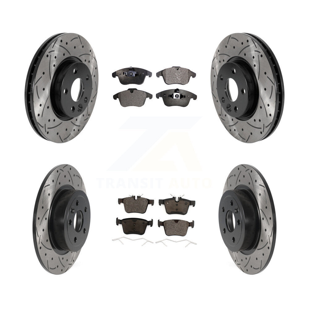 Kit de plaquettes en céramique pour Rotors de frein à fente avant et arrière, pour Land Rover Range Evoqu