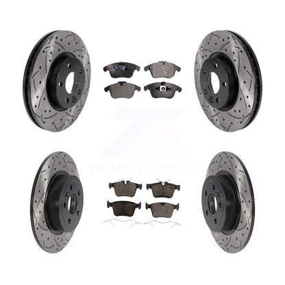 Kit de plaquettes en céramique pour Rotors de frein à fente avant et arrière, pour Land Rover Range Evoqu