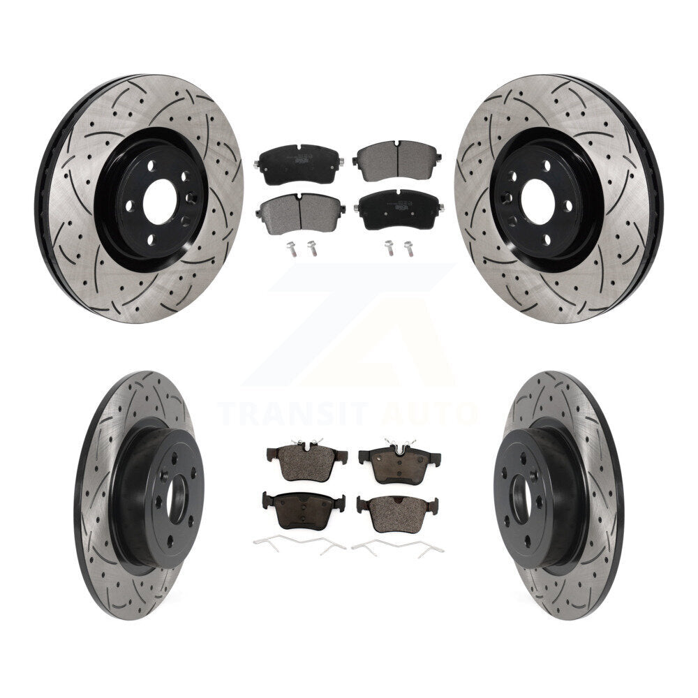 Kit de plaquettes en céramique pour Rotors de frein à fente avant et arrière, pour Land Rover Range Evoqu