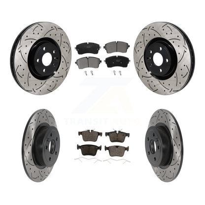 Kit de plaquettes en céramique pour Rotors de frein à fente avant et arrière, pour Land Rover Range Evoqu