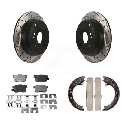 Kit de chaussures de stationnement à disques arrière, Rotors percés et fendus, plaquettes en céramique, pour Acura RDX