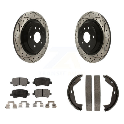 Kit de chaussures de stationnement avec disques arrière percés et fendus, plaquettes en céramique, pour Volvo S80