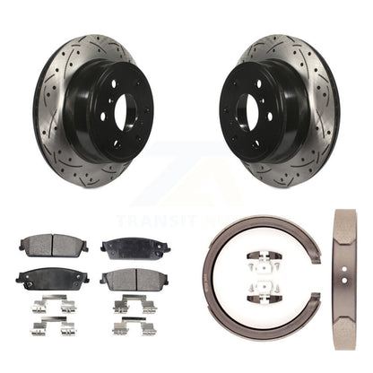 Kit de chaussures de stationnement avec disques arrière percés et fendus, plaquettes en céramique, pour Chevrolet