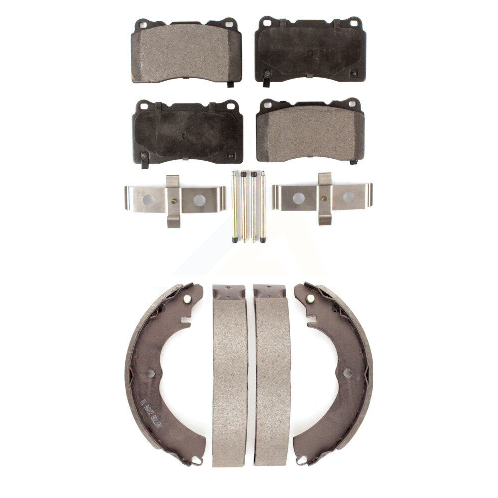 Kit de plaquettes de frein et chaussures de tambour semi-métalliques avant et arrière, pour Mitsubishi Lancer