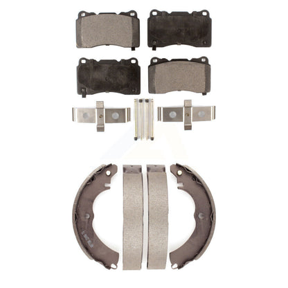 Kit de plaquettes de frein et chaussures de tambour semi-métalliques avant et arrière, pour Mitsubishi Lancer