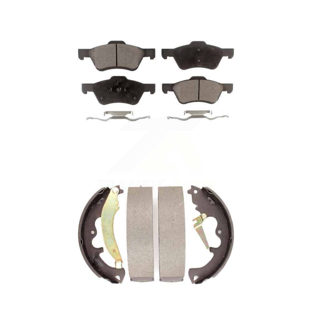 Kit de plaquettes de frein et chaussures de tambour semi-métalliques avant et arrière, pour Ford Escape Mercury
