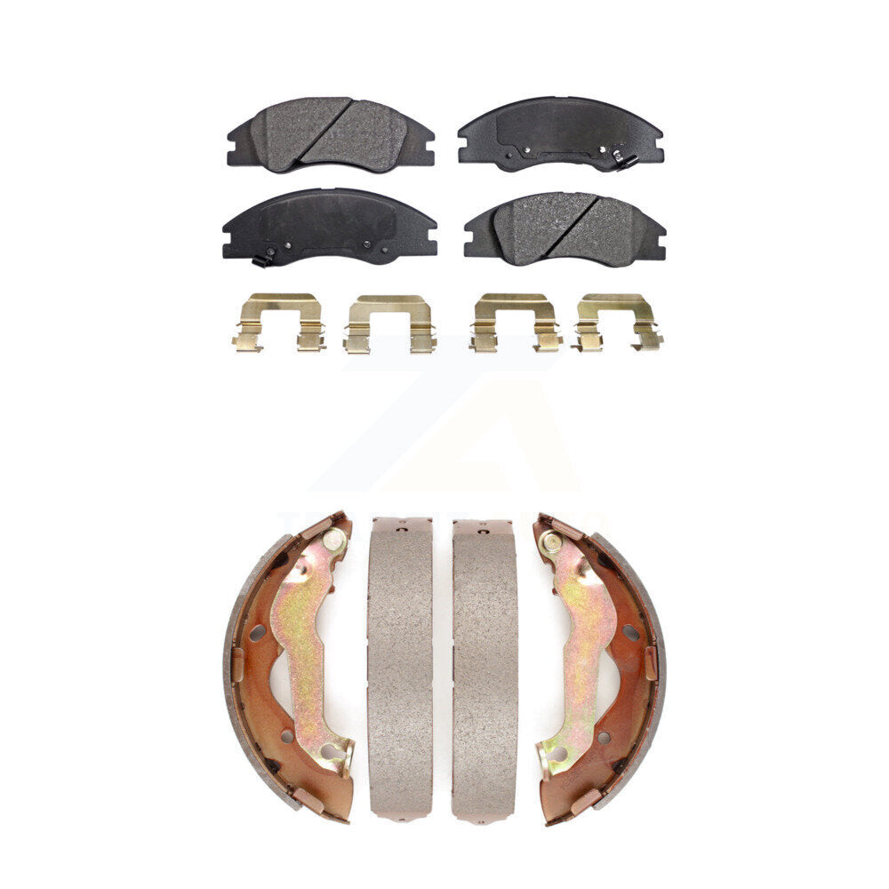 Kit de plaquettes de frein et chaussures de tambour semi-métalliques avant et arrière, pour Kia Spectr 2007 – 2009